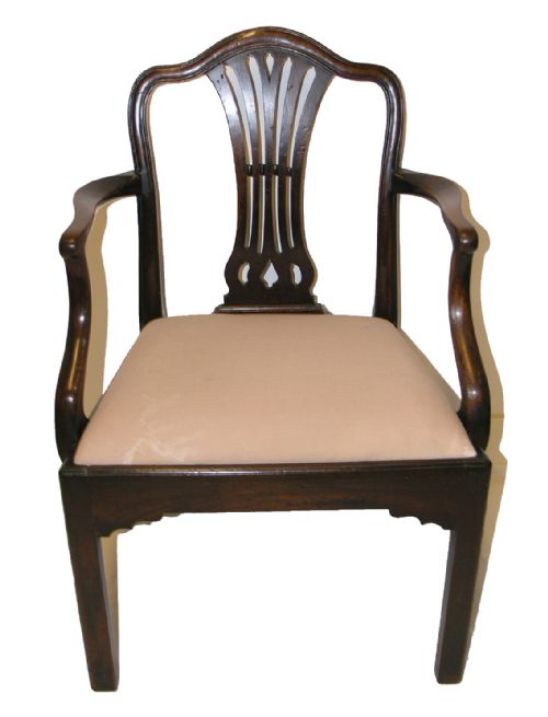 Georgian Hepplewhite Mahogany Arm Chair. C. 1790