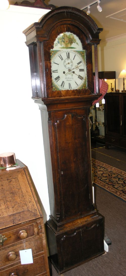 Small 18th Century Oak Cased 8 Day Longcase