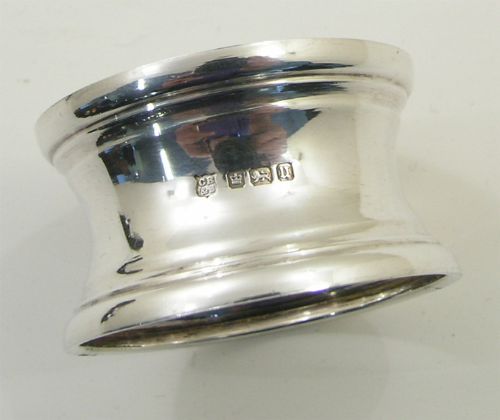 Quality Pair of Heavy Silver Cased Napkin Rings