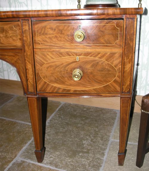 fig 1. STUNNING GEORGE III DEMI-LUME SIDEBOARD