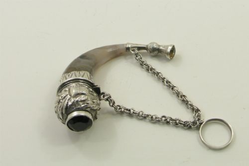 Exquisite Montrose Agate & Silver Vinaigrette. 1840
