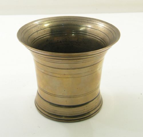 GEORGIAN BELL METAL MORTAR AND PESTLE C 1760 - ADDITIONAL PHOTO 2