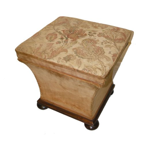 Good All Original Square Box Stool or Ottoman