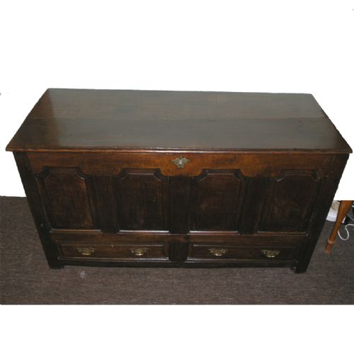 Early 18th Century Oak Mule Chest or Coffer