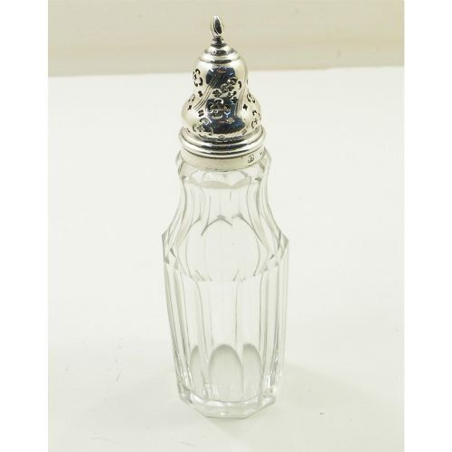 George III Silver & Cut Glass Sugar Shaker. 1775