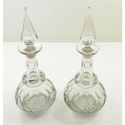 Superb Pair of Georgian Cut Glass Decanters. C. 1800