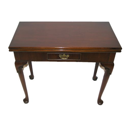 George III Cuban Mahogany Pad Foot Tea Table. C. 1780