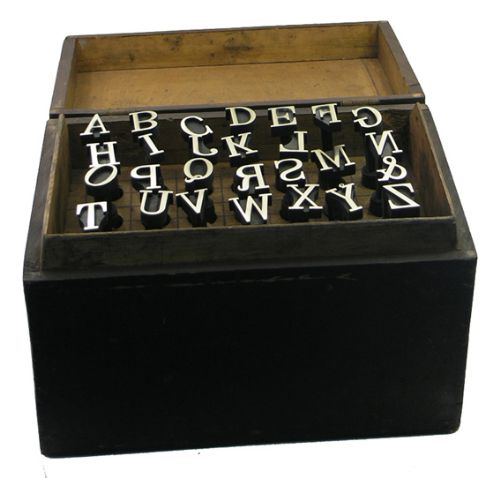 Superb & Rare Full Set of Bookbinders Letter Stamps