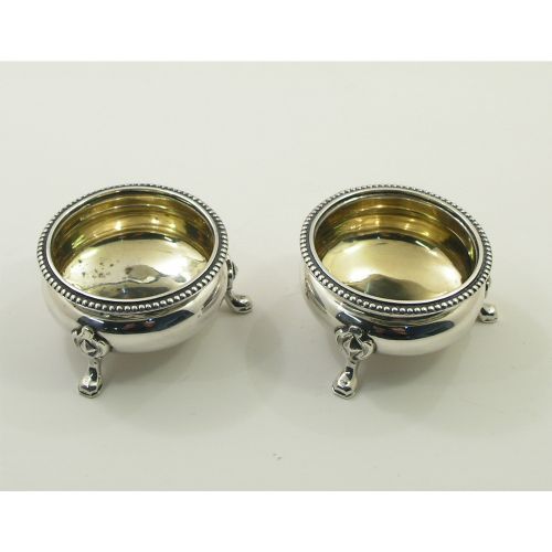 Good Pair of Sterling Silver Scottish Salt Cellars