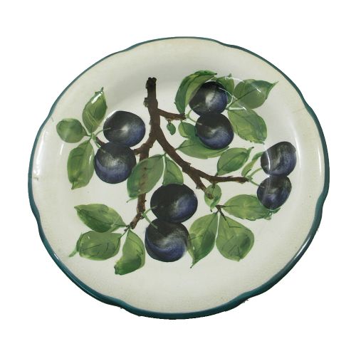 Scottish Wemyss Ware Gordon Dessert Plate. Damsons