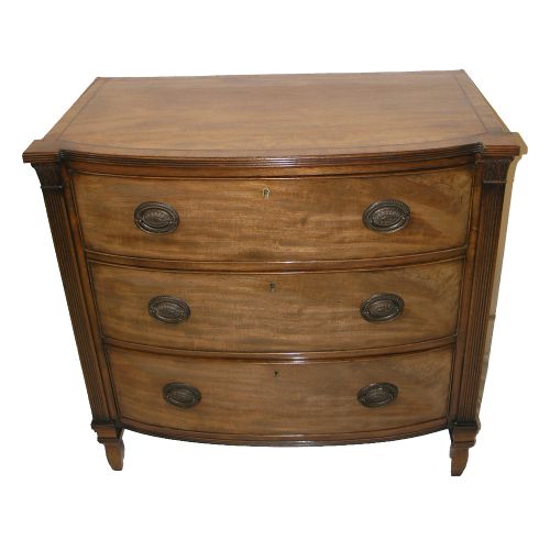 Small Georgian Hepplewhite Design Bow-front Chest