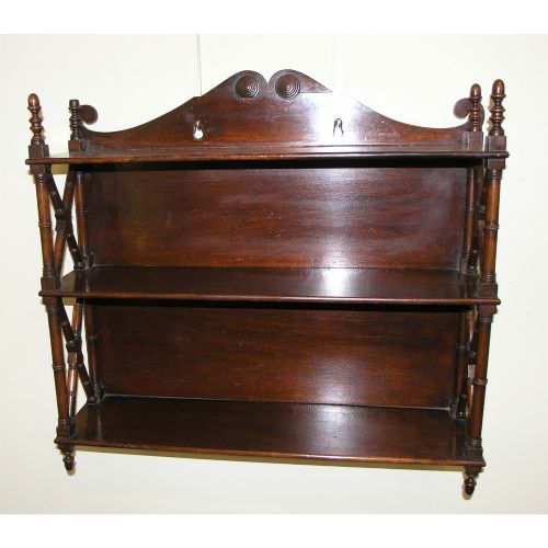 George III Mahogany Set of Hanging Shelves