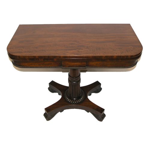 Fine Regency Mahogany Card Table by W. Priest