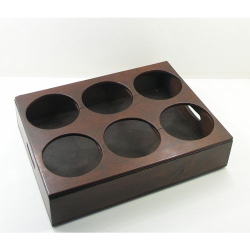 fig 2. RARE GEORGIAN MAHOGANY BUTLERS BOTTLE CARRIER