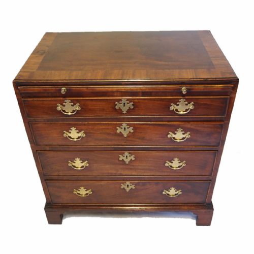 Fine 31" Wide Early Georgian Chest with a Slide