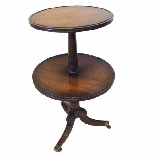 Georgian Scottish Mahogany Two Tier Dumb Waiter