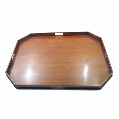 18th Century George III Mahogany Tray