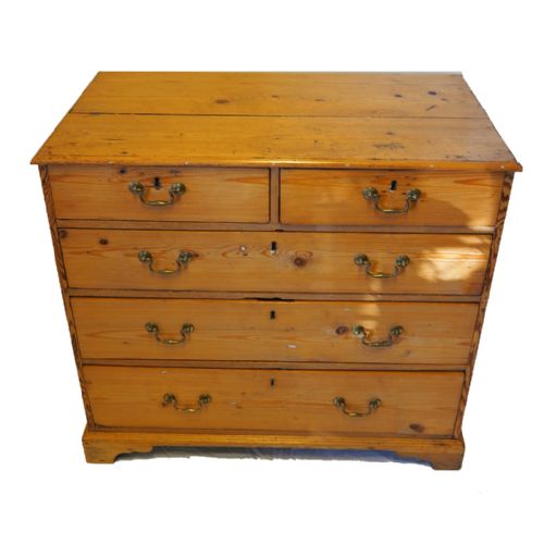 Neat Size George III Pine Chest of Drawers