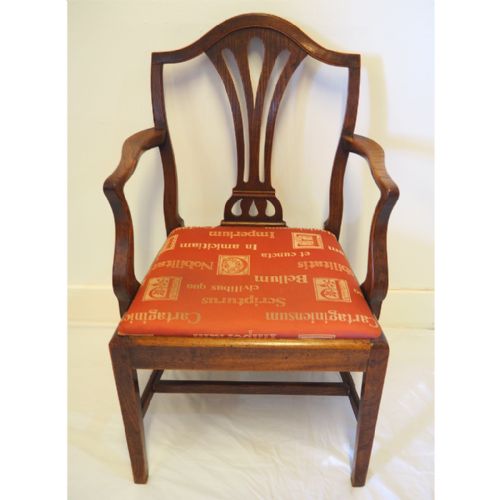 18th Century Hepplewhite Design Elm Arm Chair