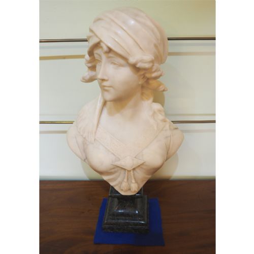 Fine 19th Century Carved Marble Bust by a Cipriani