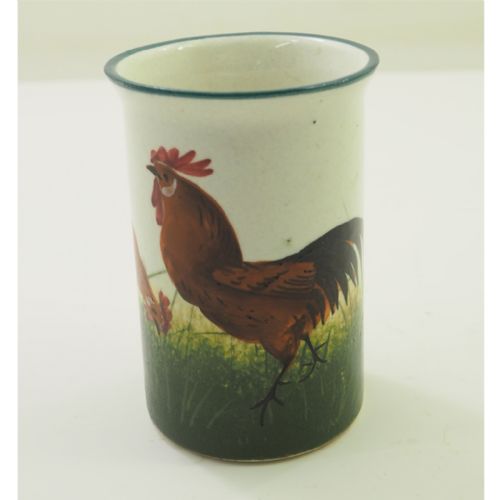 Superb & Rare Wemyss Brown Hens Spill Vase
