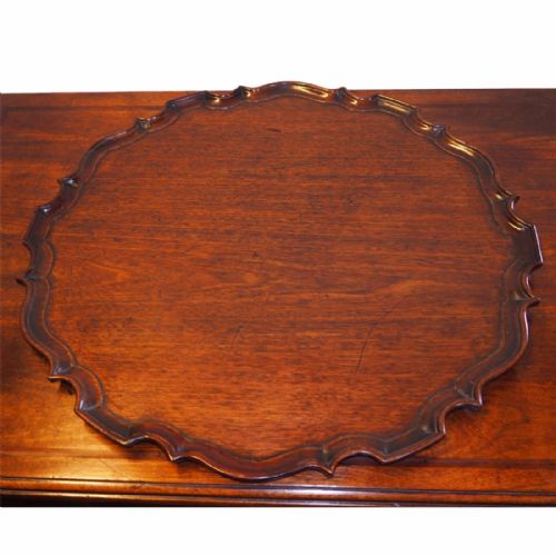 Fine George III Mahogany Pie Crust Tray