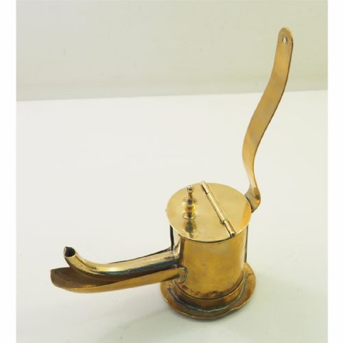Very Rare Georgian Brass Crusie Lamp