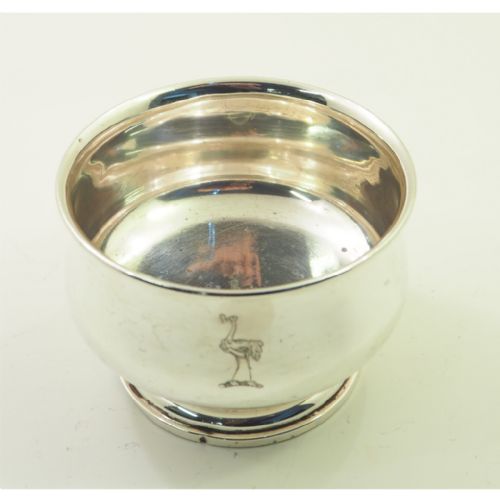 Sterling Silver Sugar Bowl with Bird Motif. 1913