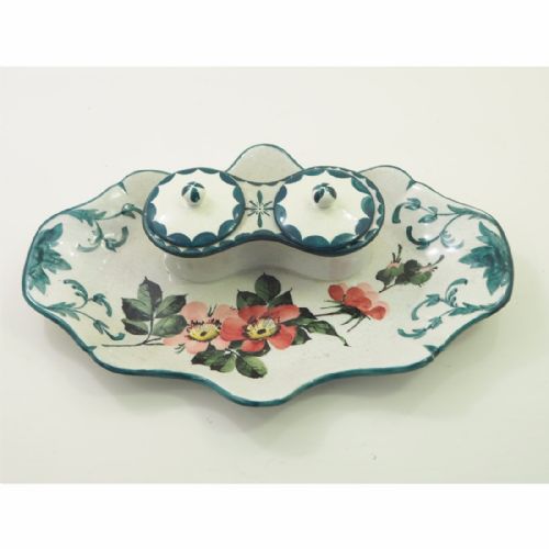 Scottish Wemyss Victoria Pattern Ink Stand