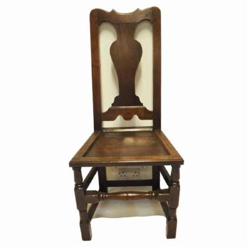 Early 18th Century Oak Hall Chair. C. 1720