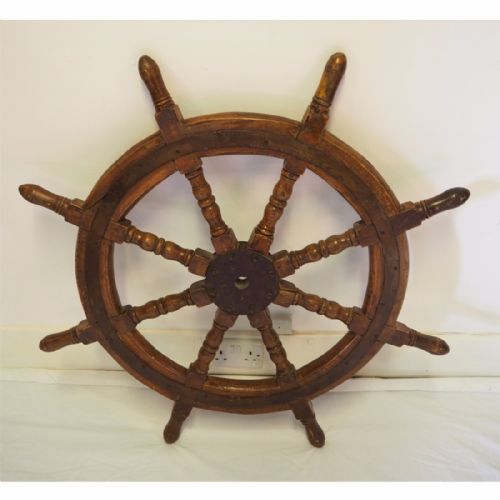 19th Century Scottish Large Ships Wheel