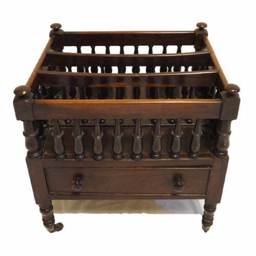 Rare Miniature Regency Rosewood Canterbury