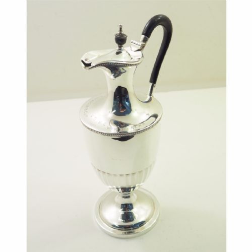 fig 1. SUPER VICTORIAN SILVER CLARET JUG. LONDON 1887