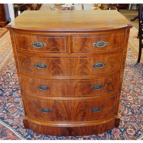 Late 19th Century Flame Mahogany Chest