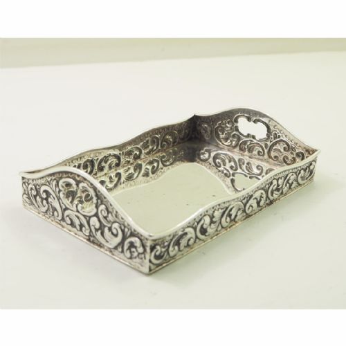Victorian Sterling Silver Tray. London 1894