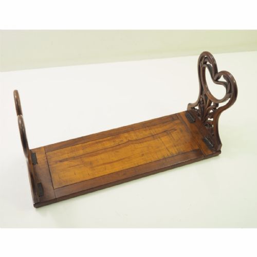 Victorian Olive-wood Extendable Book Trough