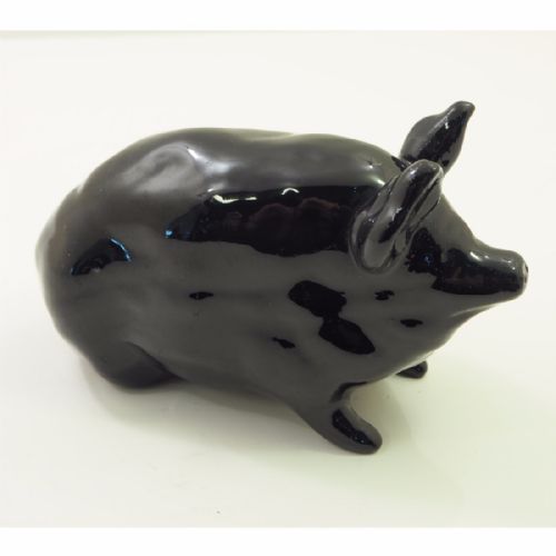 Very Rare Scottish Wemyss Ware Black Pig