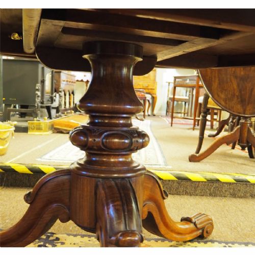 fig 2. RARE WINDSOR CASTLE ROSEWOOD LIBRARY TABLE