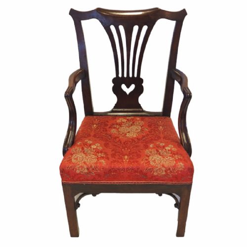 Early Georgian Cuban Mahogany Arm Chair