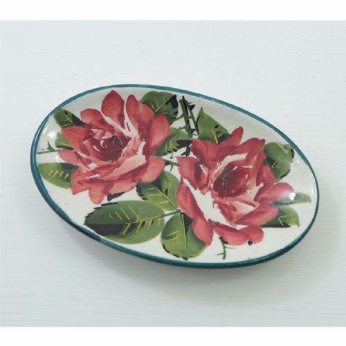 Scottish Wemyss Roses Oval Pin Dish