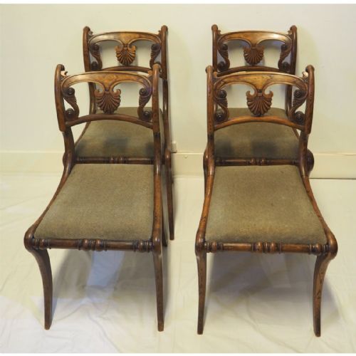 Set 4 Regency Scottish Simulated Chairs