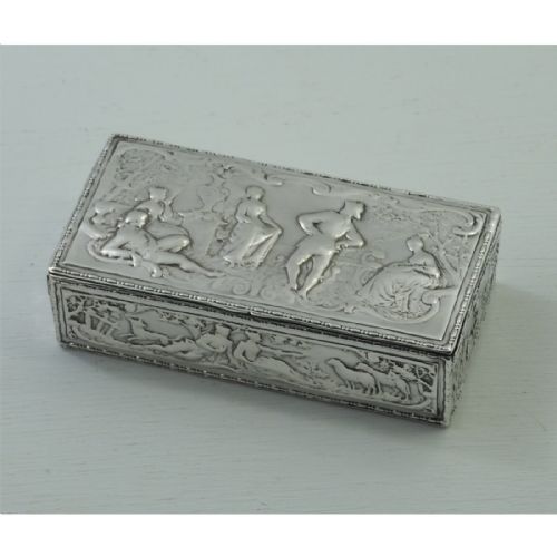 Fine 19th Century German, Sterling Silver Box.