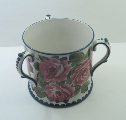 Superb Huge Wemyss Ware Roses Loving Cup