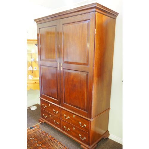 18th Century Channel Islands Mahogany Wardrobe