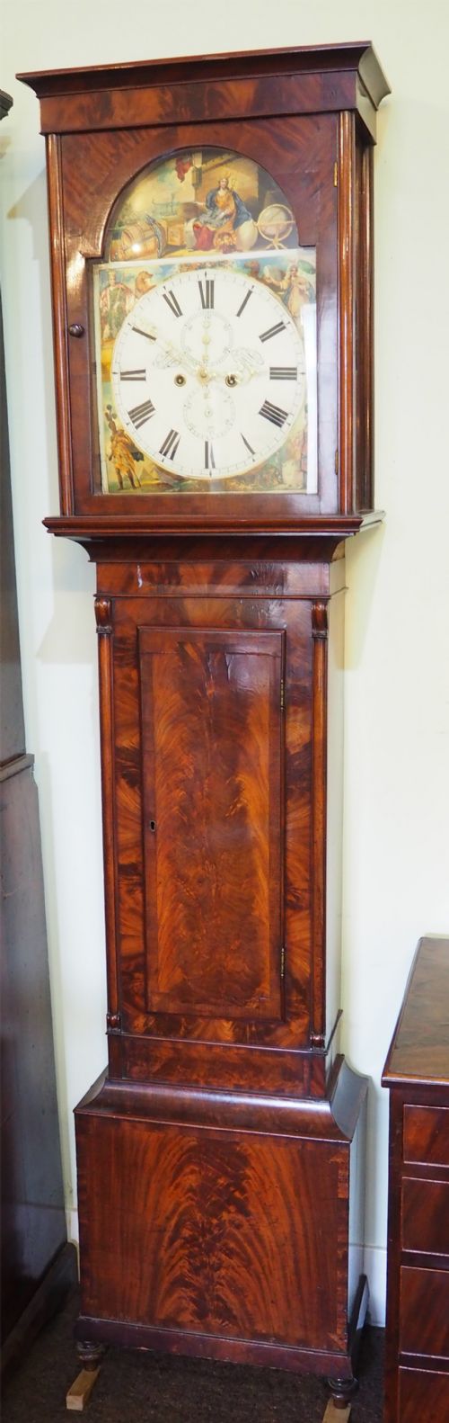 Scottish Mahogany 8 Day Longcase Clock