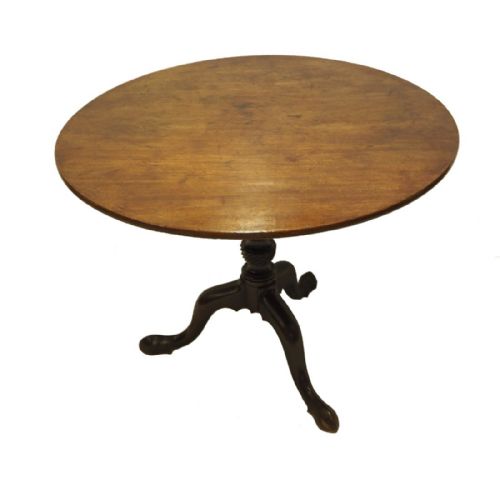 Large George III Mahogany Birdcage Tripod Table