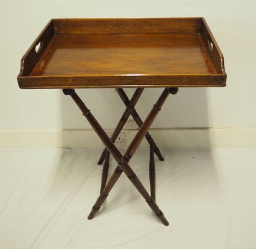 Georgian Mahogany Butlers Tray and Stand