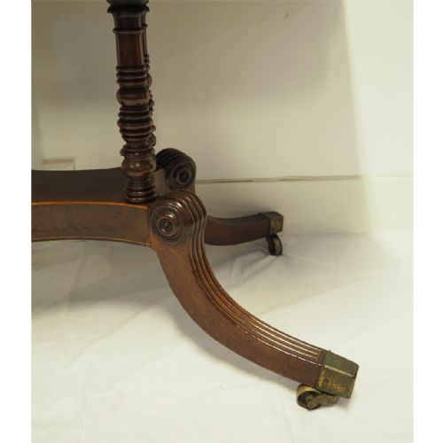 fig 1. FINE GEORGE III EDINBURGH MAHOGANY TEA TABLE