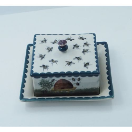 Superb Wemyss Covered Honey Box with Tray
