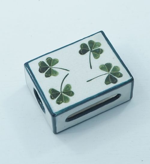 Rare Wemyss Shamrocks Match Box Holder